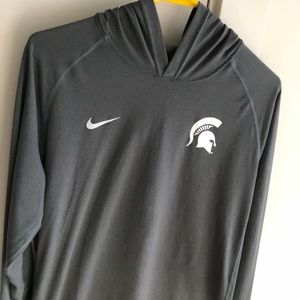 Nike Michigan State lightweight Dri-Fit hoodie